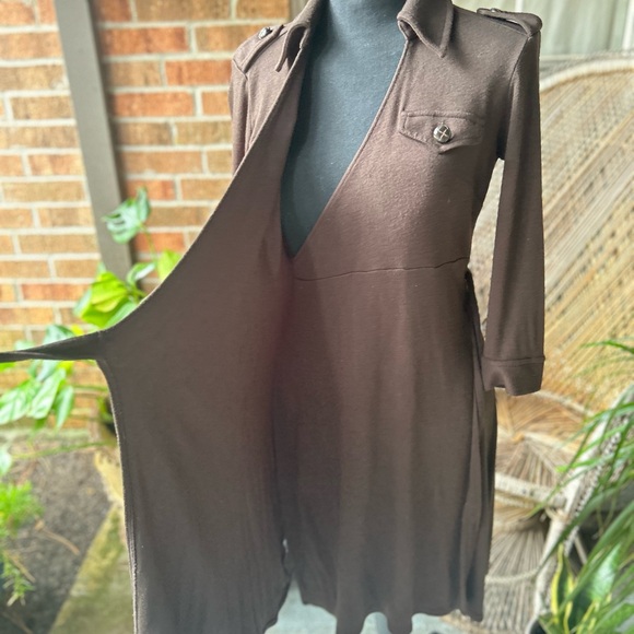 Ann Taylor Loft Elegant Brown Wrap Dress - Picture 5 of 6